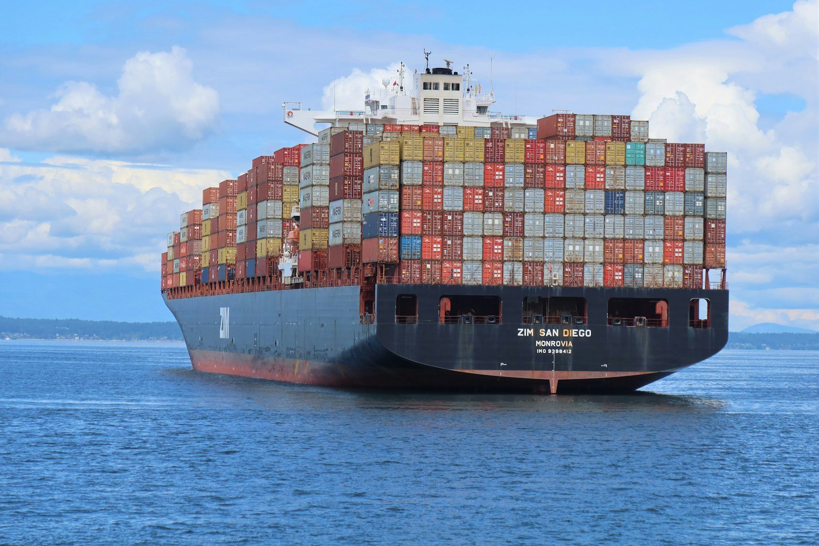 a large cargo ship